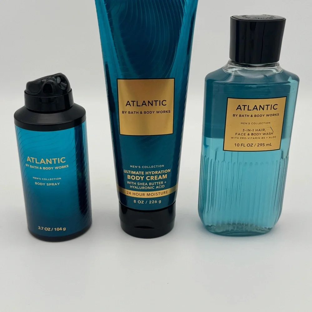 Bath and Body Works Atlantic Men’s Body Care Gift Set NWT